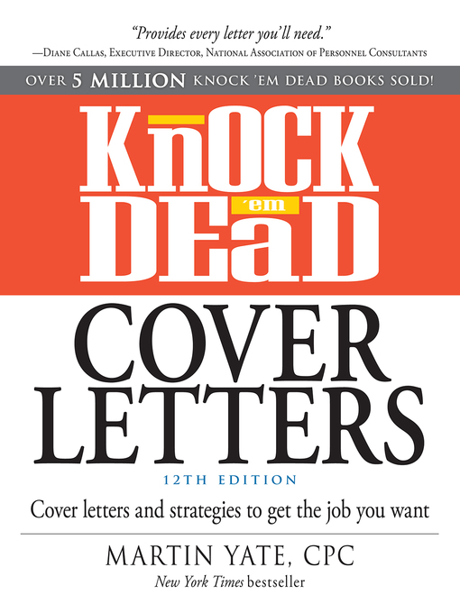 Title details for Knock 'em Dead Cover Letters by Martin Yate - Available